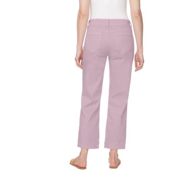 BUFFALO David Bitton Women’s Crop Pant Brigette Size 12 High Rise Soft Lilac NWT - Picture 3 of 9